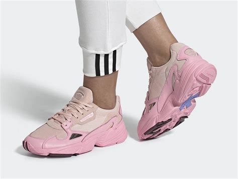 Adidas pink falcon shoes